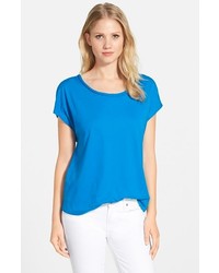 Vince Camuto Two By Braid Trim Jersey Tee