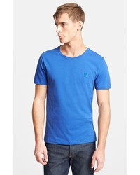 Versace Medusa Patch Crewneck T Shirt Medium Blue X Large