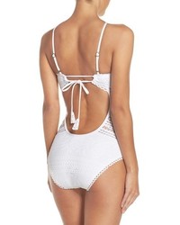 Becca Prairie Rose Crochet One Piece Swimsuit