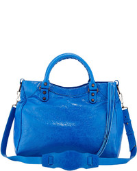 Balenciaga Classic Velo Crossbody Bag Blue
