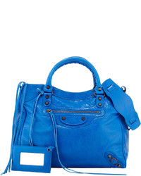 Balenciaga Classic Velo Crossbody Bag Blue