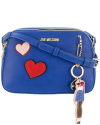 Love Moschino Heart Patches Crossbody Bag