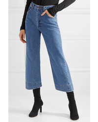 We11done Cropped High Rise Wide Leg Jeans