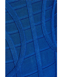 Herve Leger Herv Lger Kyle Cutout Bandage Mini Dress Bright Blue