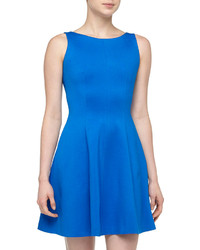 Rachel Roy Cutout Back Fit And Flare Dress Athens Blue