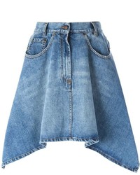 Moschino Asymmetric Denim Skirt
