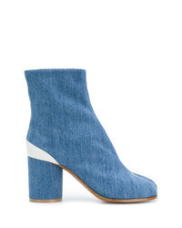 Blue Denim Ankle Boots