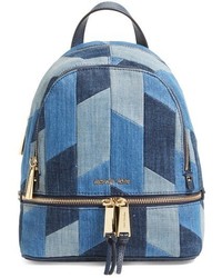 Blue Denim Backpack