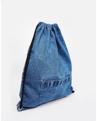 Cheap Monday Denim Drawstring Bag