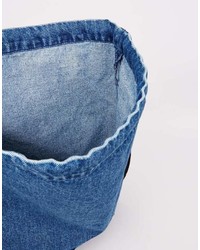 Cheap Monday Denim Drawstring Bag