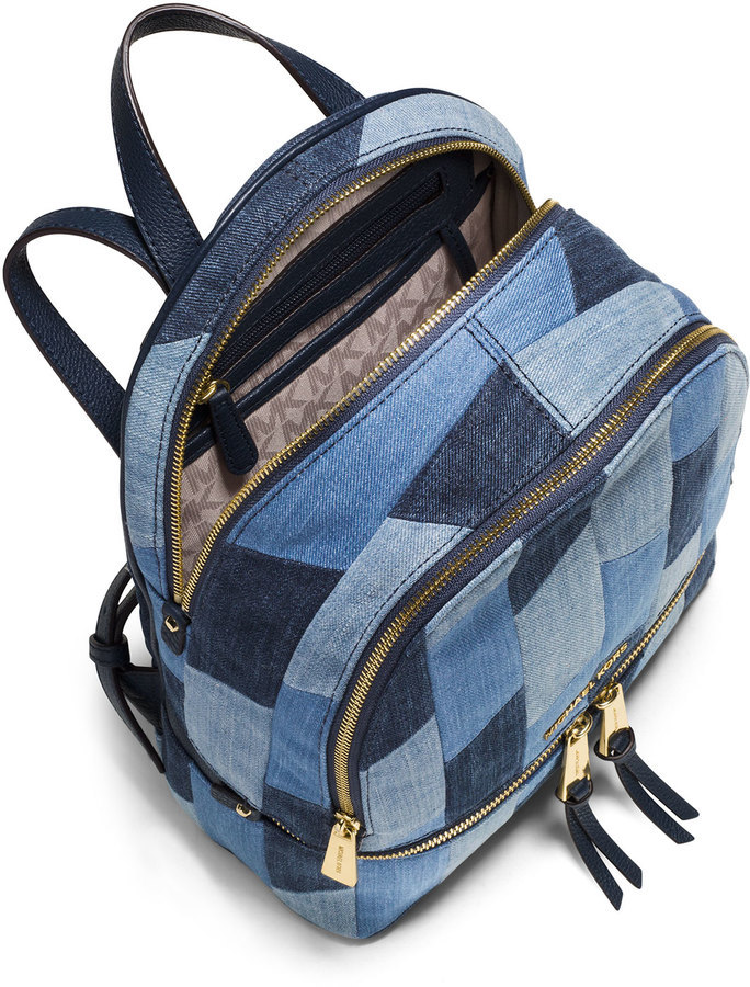 Michael kors rhea denim on sale backpack