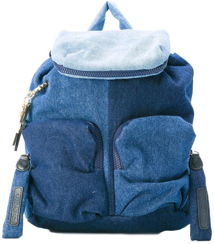 see by chloe denim backpack