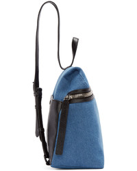 Kara Ssense Blue Denim Backpack