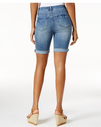 Earl Jeans Embellished Denim Bermuda Shorts
