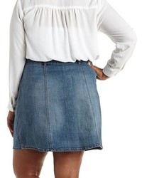 Plus Size Refuge Collection Denim Skirt