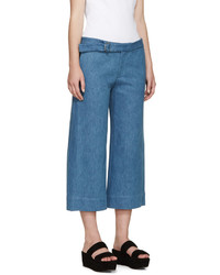 Nomia Blue Wide Leg Denim Trousers