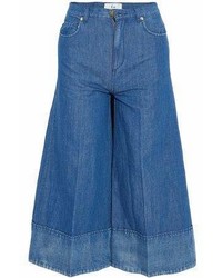 Co Cropped High Rise Wide Leg Jeans