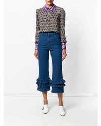 Vivetta Ruffle Cropped Jeans