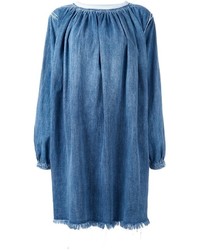 Chloé Frayed Denim Dress