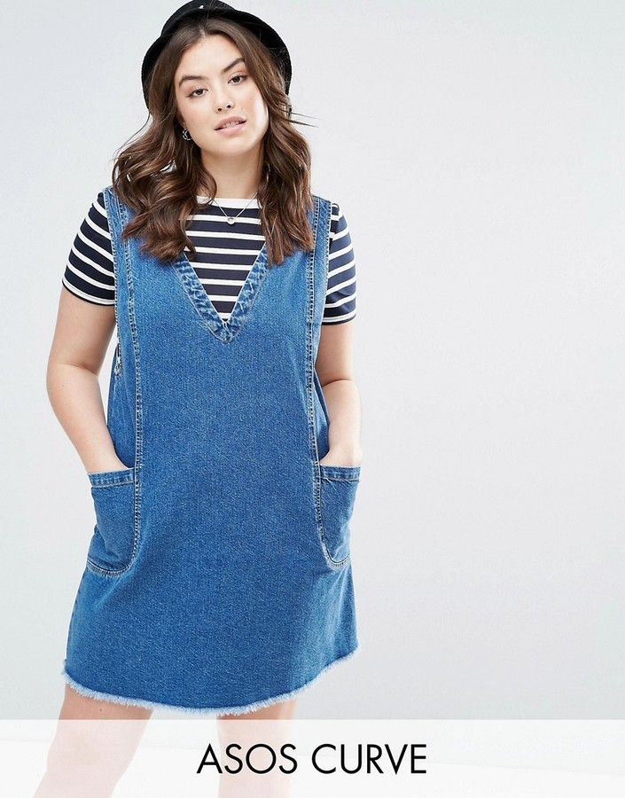 curve denim dress