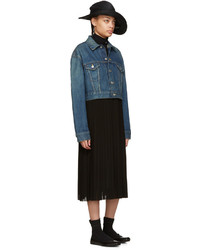 Junya Watanabe Indigo Denim Contrast Dress
