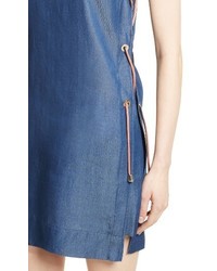 Ted Baker London Tee Up Denim Side Lace Tunic Dress