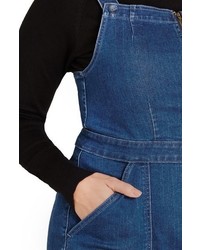 city chic denim pinafore