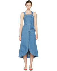 See by Chloe See By Chlo Indigo Denim Overall Dress