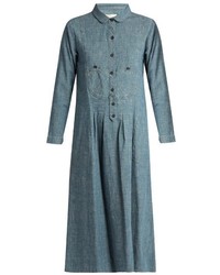 The Great The Popover Cotton Blend Dress