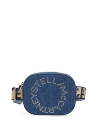 Stella McCartney Eco Studded Logo Organic Denim Belt Bag