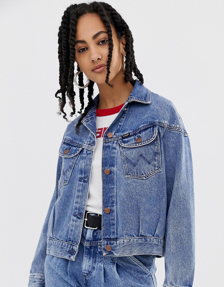 Wrangler 80s Western Denim Jacket, $87 | Asos | Lookastic.com