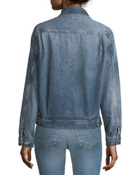 AG Jeans Ag Cassie Button Front Faded Denim Jacket