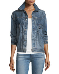 AG Jeans Ag Cassie Button Front Faded Denim Jacket