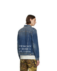 Givenchy Blue Denim Address Classic Fit Jacket