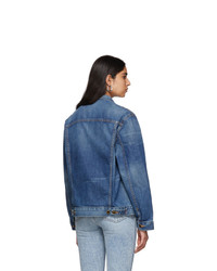 Khaite Blue Denim Oversized Cate Jacket