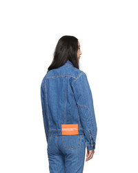 Calvin Klein Jeans Est. 1978 Blue Denim Trucker Jacket