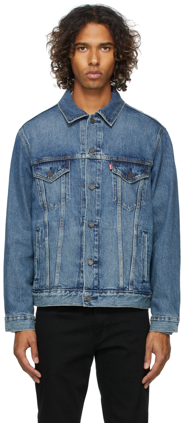 Levi's Blue Denim Vintage Fit Trucker Jacket, $145 | SSENSE | Lookastic