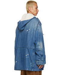 Acne Studios Blue Painted Denim Jacket