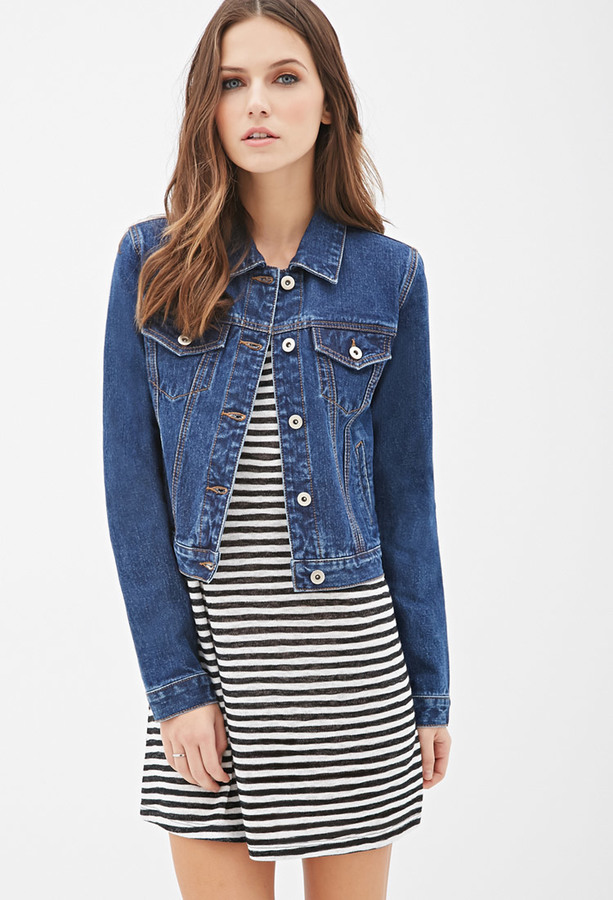 Forever 21 classic hot sale denim jacket