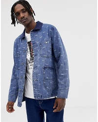 HUF Domestic Denim Jacket With All Over