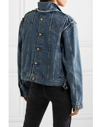 Vetements Double Sided Distressed Denim Jacket
