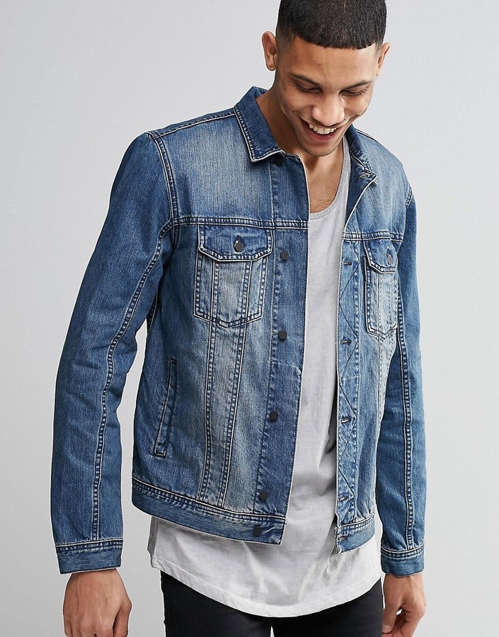 Religion Midwash Denim Jacket, $130 | Asos | Lookastic