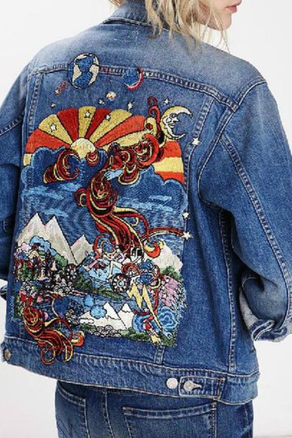 Mother Denim Embroidered Jean Jacket | Where to buy & how to wear