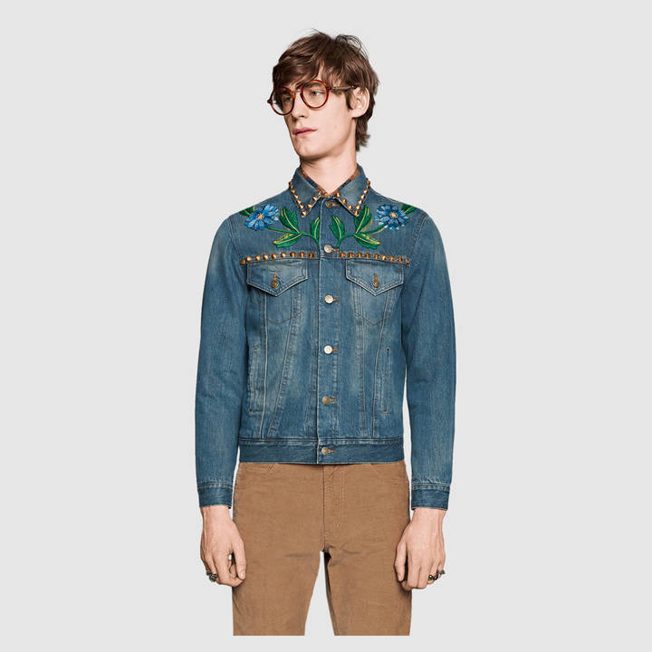 ART] Custom Painted H&M Jacket Denim, Gucci Style : r/streetwear