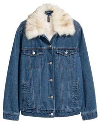 H&M Pile Lined Denim Jacket