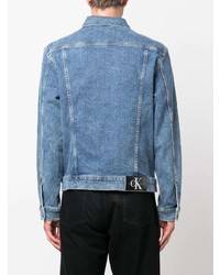 Calvin Klein Jeans Spread Collar Denim Jacket