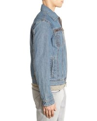 John Varvatos Star Usa Zip Front Denim Jacket