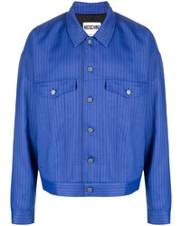 Moschino Stripe Pattern Denim Jacket