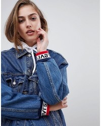 Levi's Trucker Jacket With Sports Logo Taping