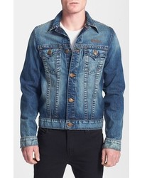 True Religion Brand Jeans Danny Motorcycle Club Denim Jacket Large